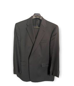 Men's Size 48 Regular Black Suit Austin Reed London
